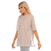 
              Keep the Faith - Split Tee
            
