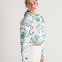 Mermazing Summer - Crop Hoodie