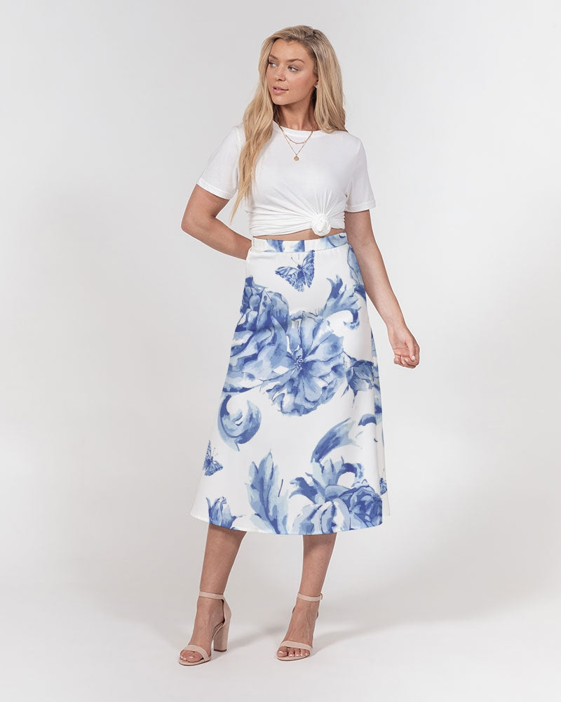 Florala - Chiffon Midi Skirt