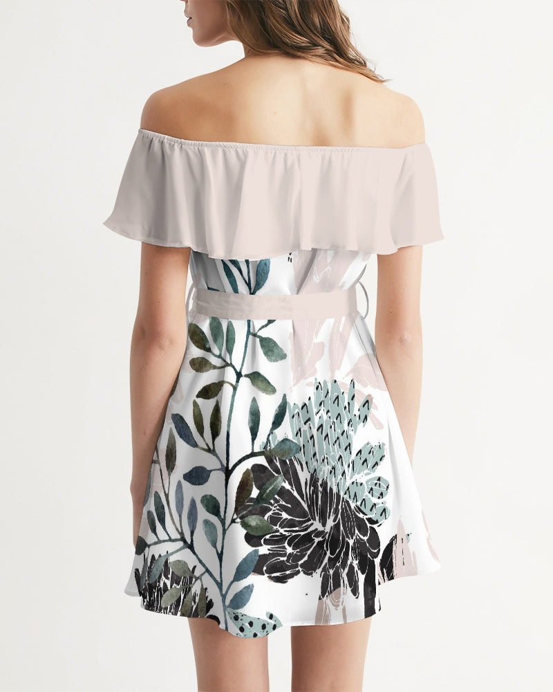 Floral Aquarelle - Ruffle Dress