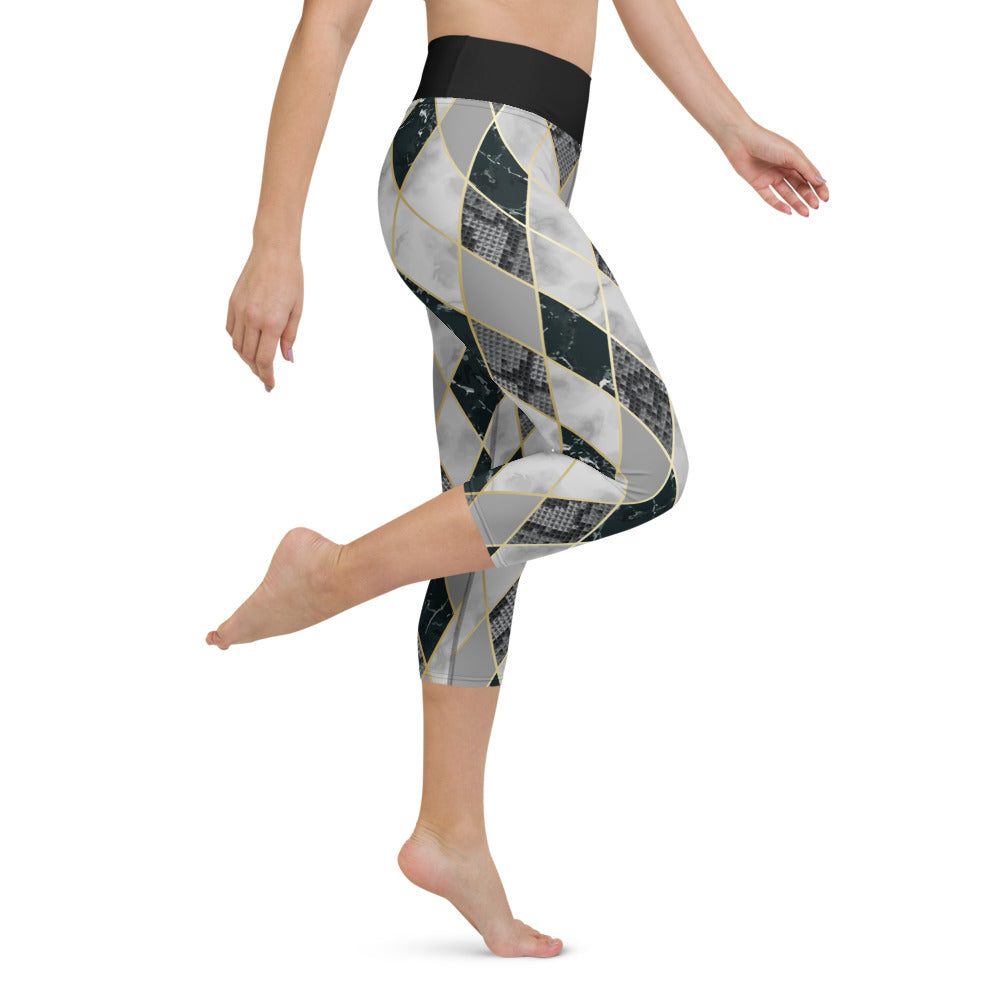 Marble Snake - (Capri) Leggings