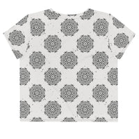 
              B&W Kaleidoscope - Crop Tee
            