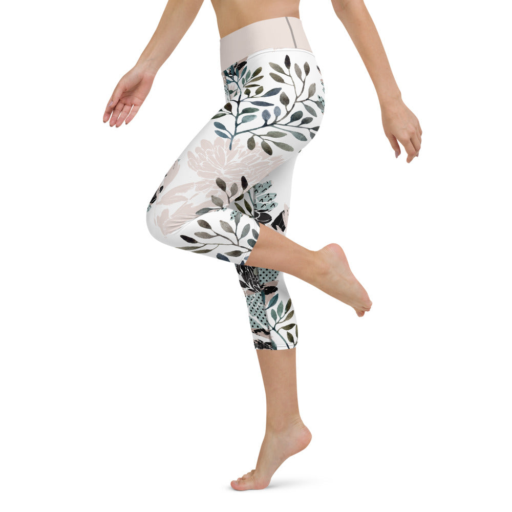 Floral Aquarelle - (Capri) Leggings