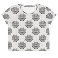 
              B&W Kaleidoscope - Crop Tee
            